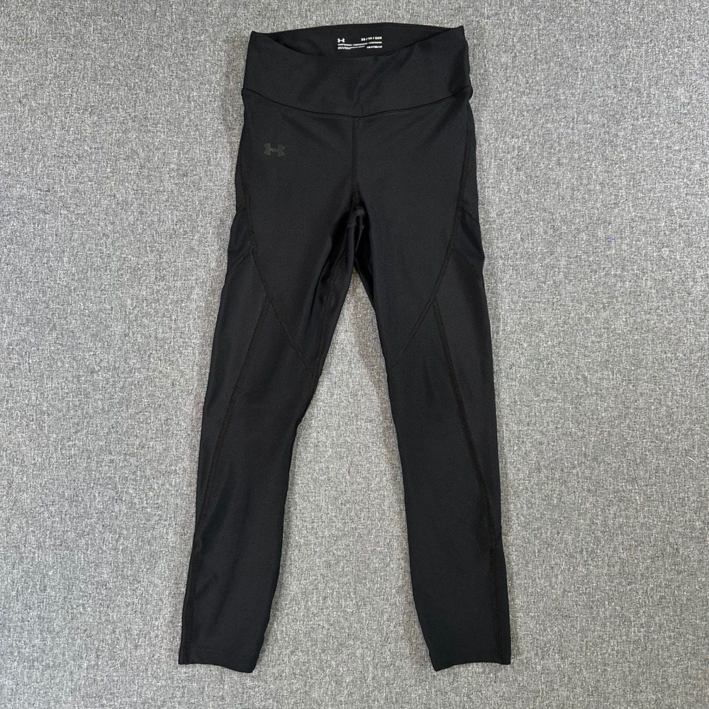 Under Armour Leggings Womens XS HeatGear Compression Black Athletic Workout